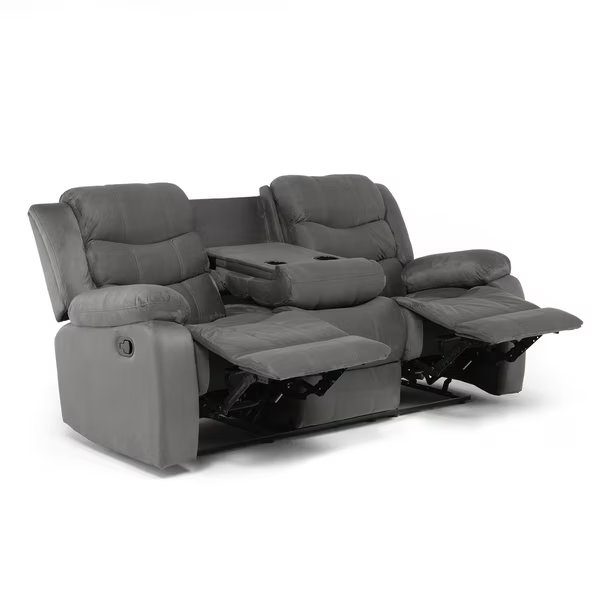 Sof? Berger Reclinable 3 Cuerpos Velvet Gris outlet