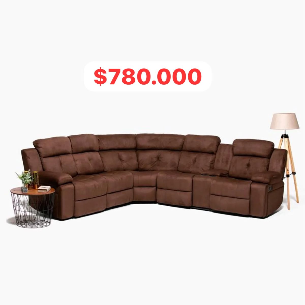 Sofá Seccional Berger Reclinable en Liquidacion outlet