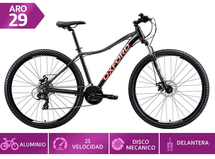 Bicicleta Oxford Venus 1 Aro 29 M Negro Cor outlet