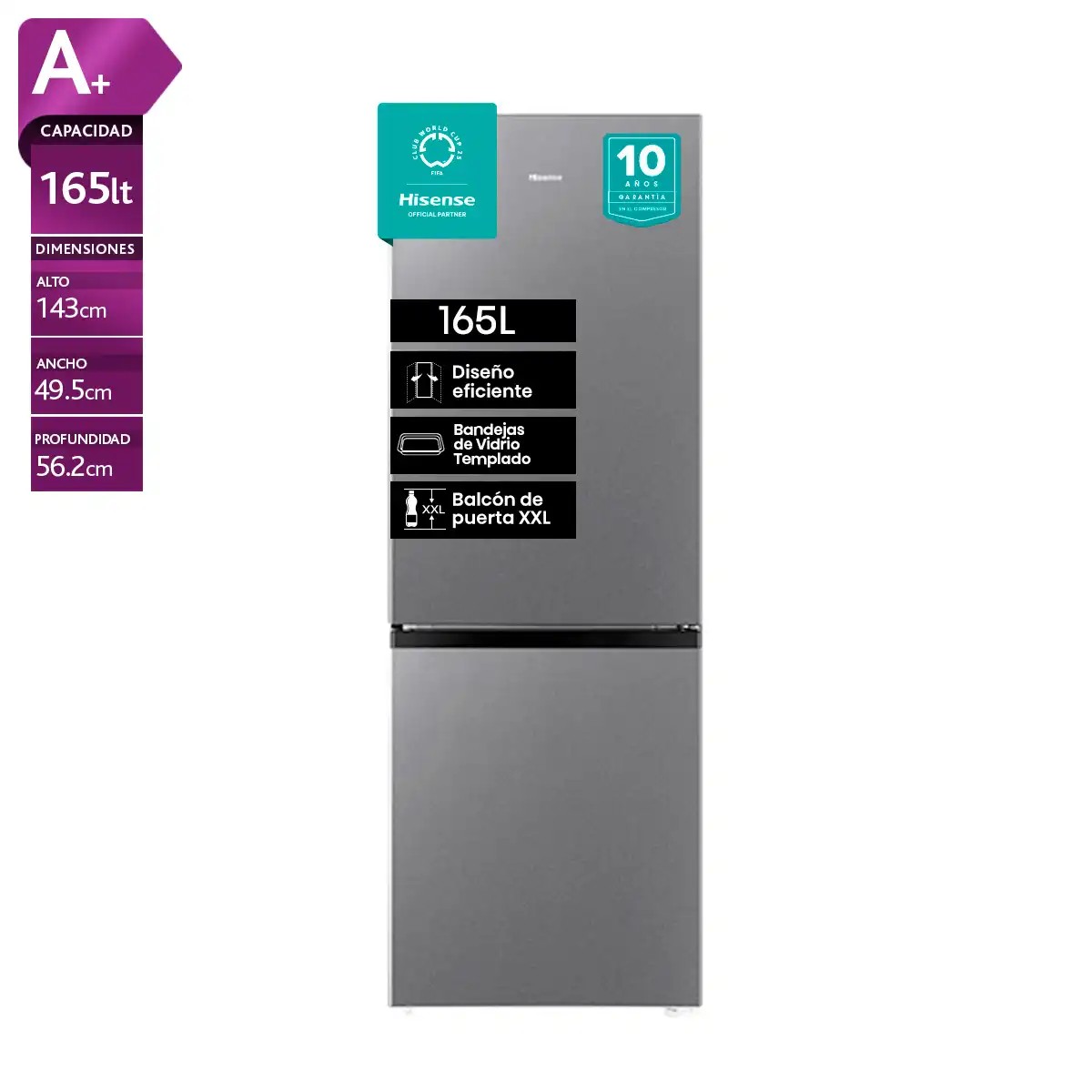 Bottom Freezer Hisense RD-22DC 165 Litros outlet