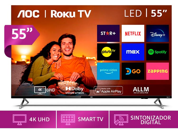 LED Aoc 55U6125 Smart TV FHD outlet