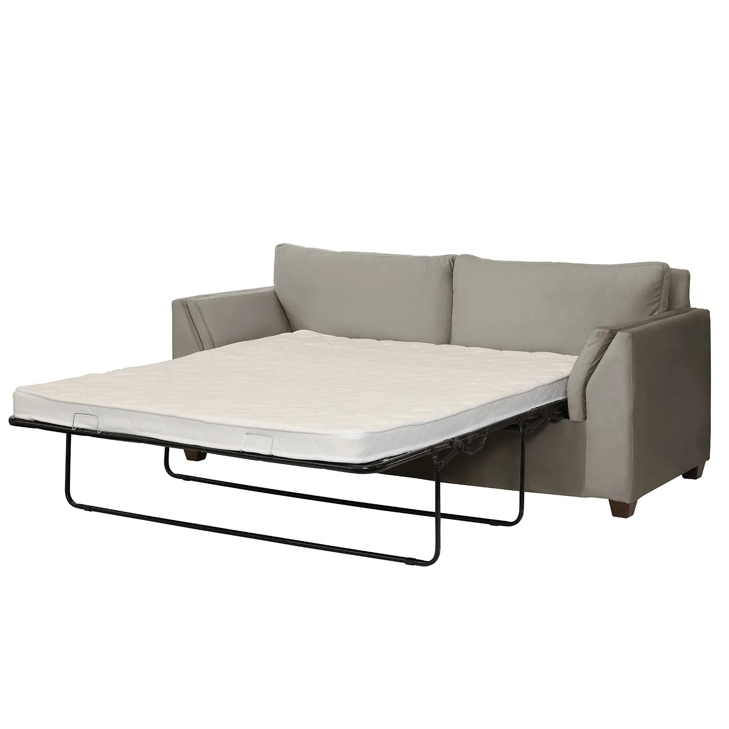 Sofá Cama Milan 2 Plazas Tela Velve Gris T U outlet