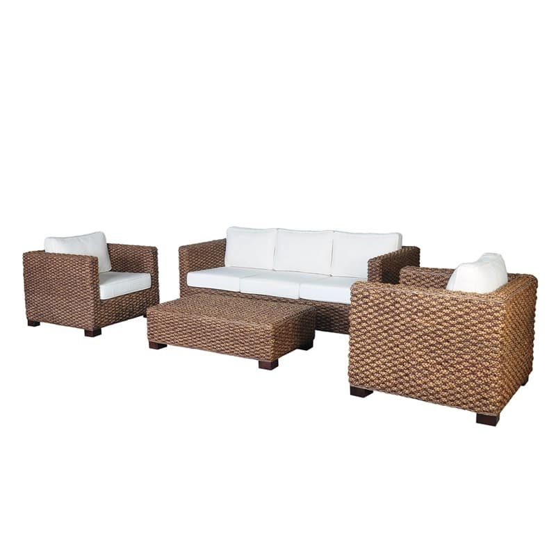 Sofá Juego de Living Jazmin 3-1-1 Rattan Natura outlet — foto 3