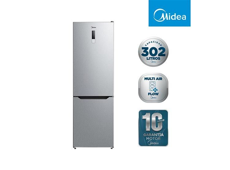 Refrigerador Bottom Midea MDRB424FGE50 3 outlet