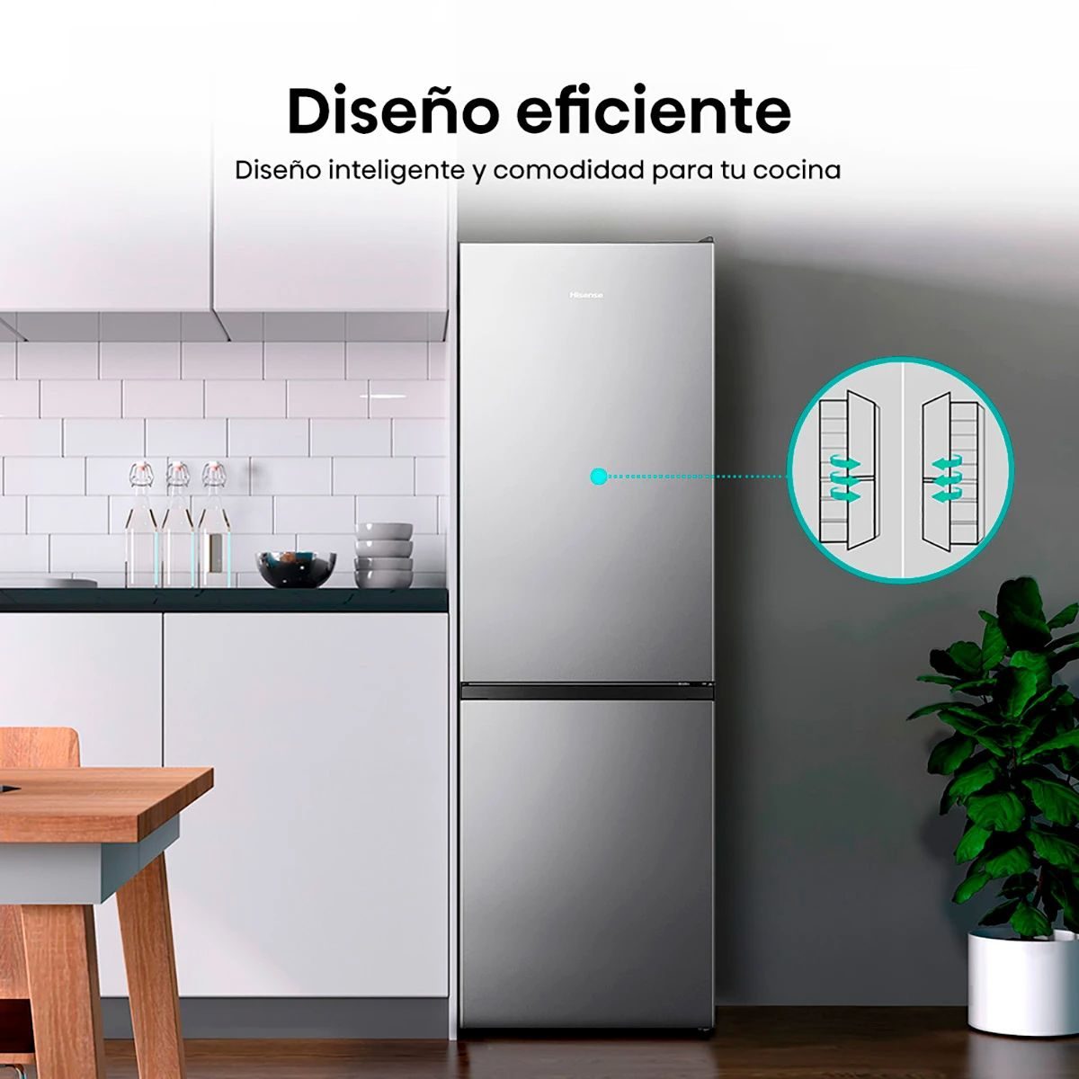 Refrigerador Bottom Hisense 264 Litros RB-341N outlet