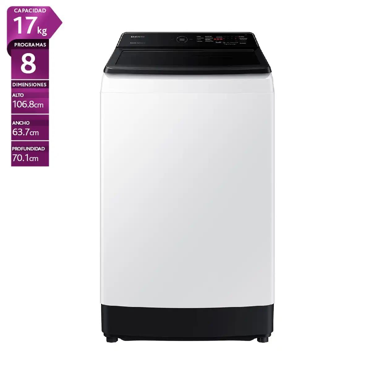 Lavadora Superior Samsung 17K WA17CG6441 outlet