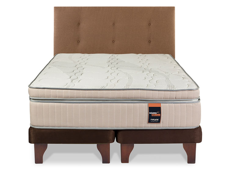 Cama Europea Max Cobre 2 Plazas Respaldo Royal outlet