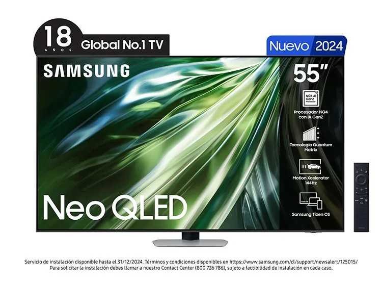 Neo QLED Samsung 55 Pulgadas 4K QN9 0 Kg Smart TV 2 outlet