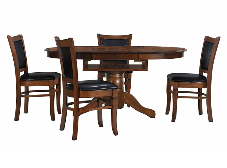 Juego de Comedor Lyon 4 Sillas Pu Dark outlet