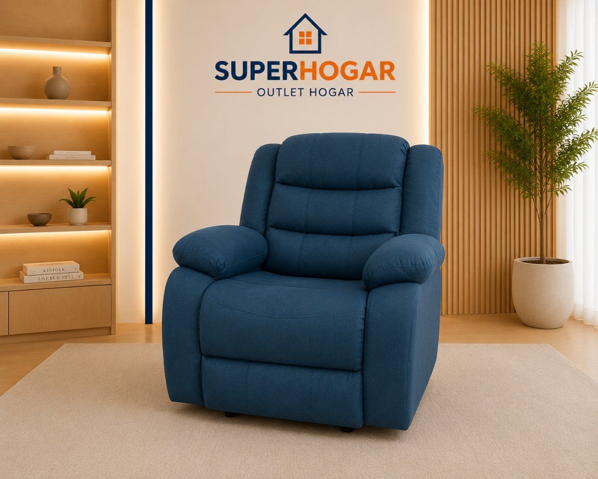 Berger Reclinable 1 Cuerpo Italia Petroleo outlet