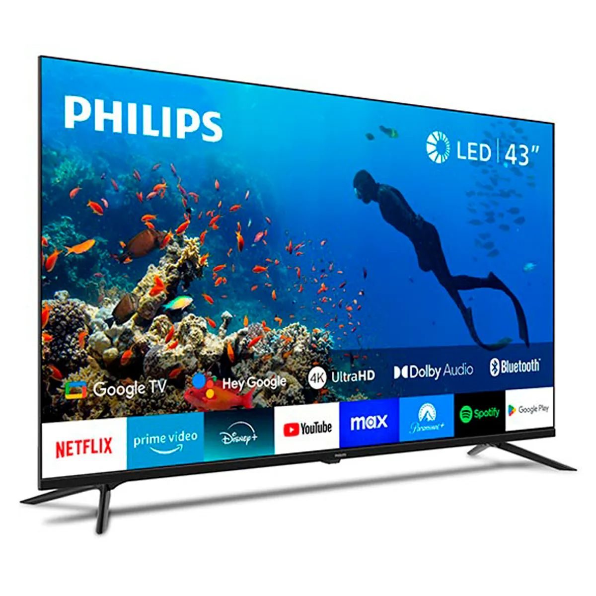 LED Philips 43 Pulgadas UHD 43PUD7019 Google TV outlet