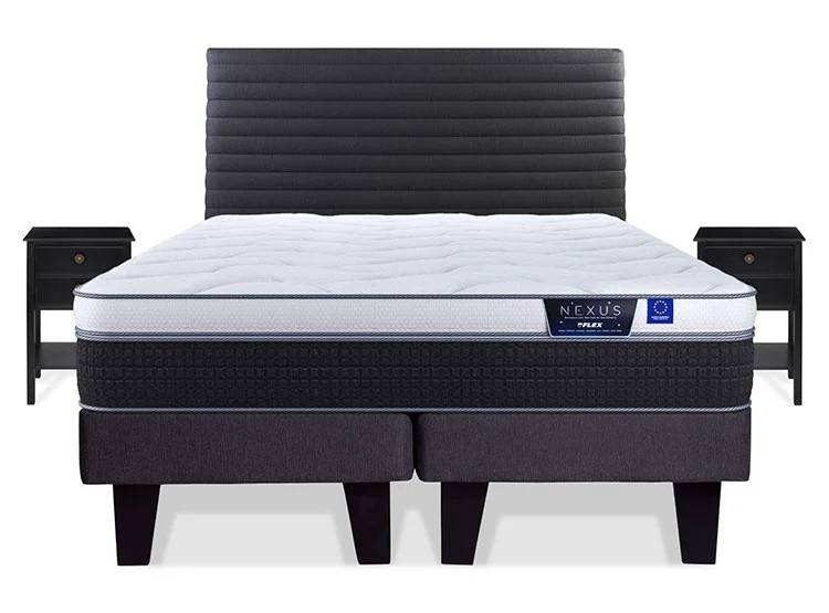 Cama Europea Nexus 2 Plazas Box Base Dividida R Mod Graf Rov outlet