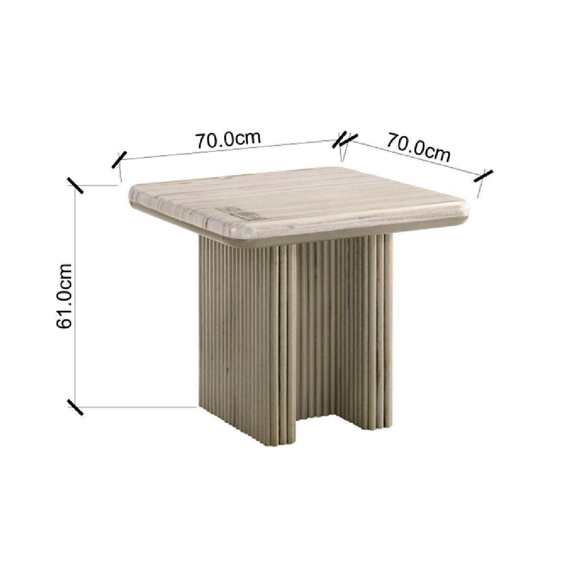 Mesa Lateral Marmol Celine outlet — foto 4