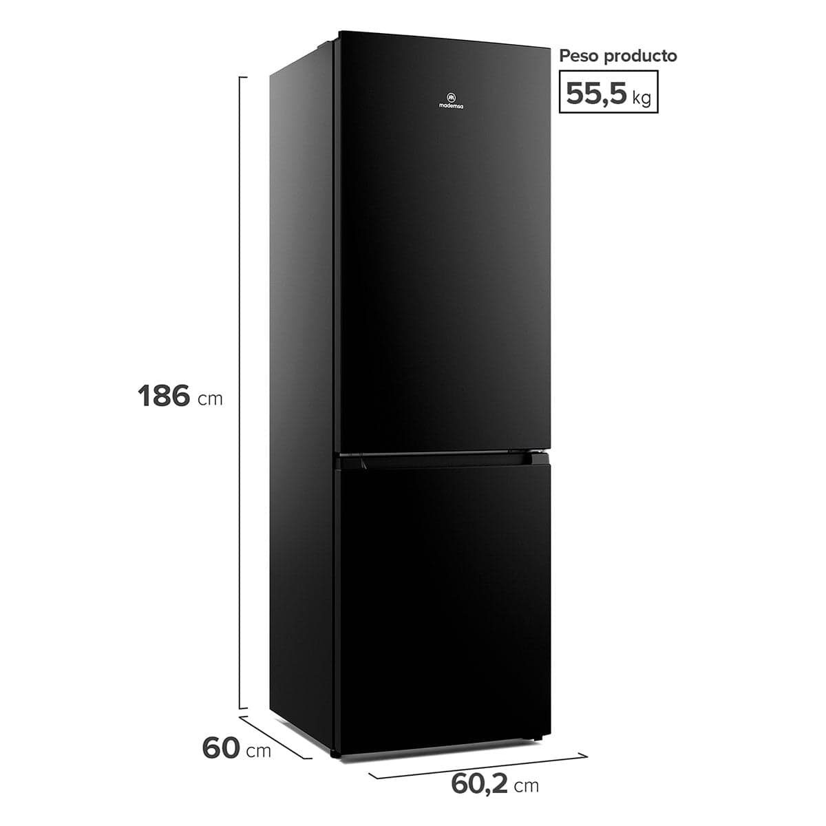 Refrigerador Bottom Freezer Mademsa MI60 outlet — foto 2