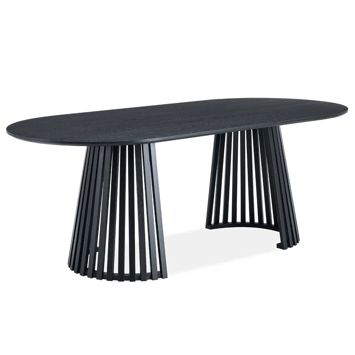 Juego de Comedor Ranurado 6 Sillas Negro outlet — foto 4