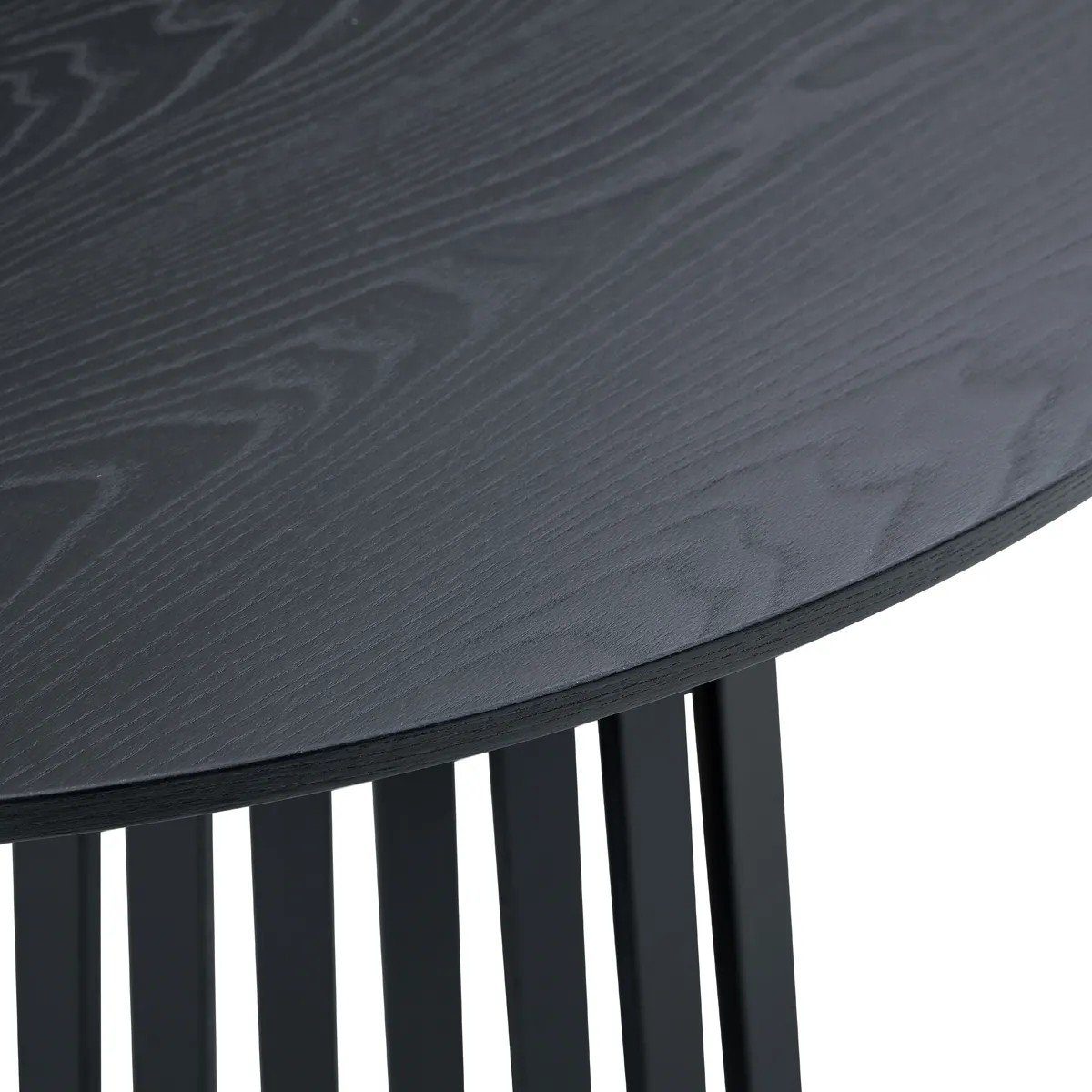 Juego de Comedor Ranurado 6 Sillas Negro outlet — foto 5