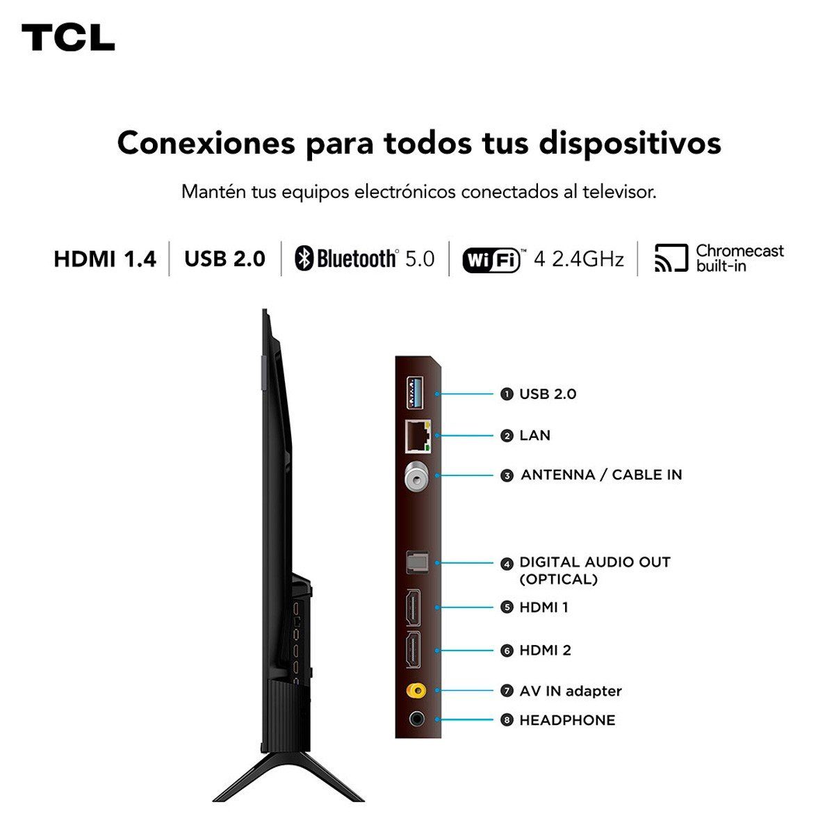 Smart TV Tcl 32 Pulgadas QLED Full HD S5K outlet — foto 11