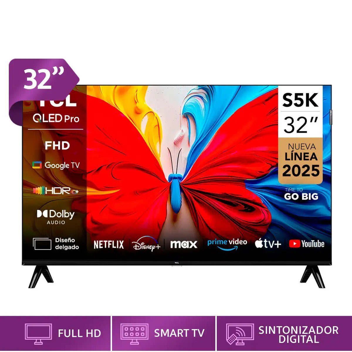 Smart TV Tcl 32 Pulgadas QLED Full HD S5K outlet