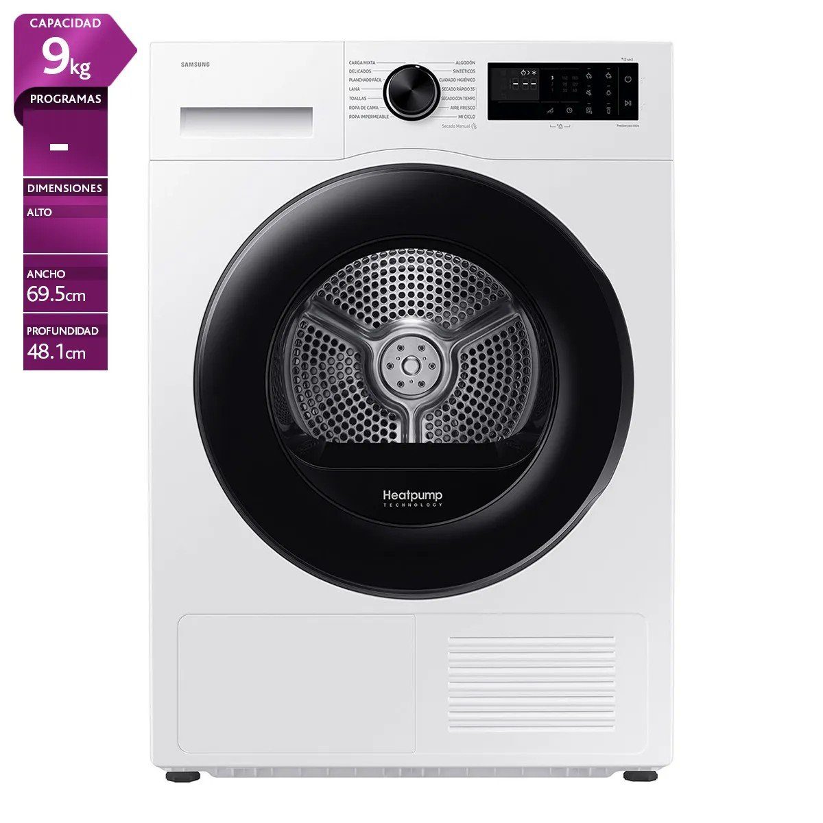 Secadora 9 Kg Bomba de Calor outlet