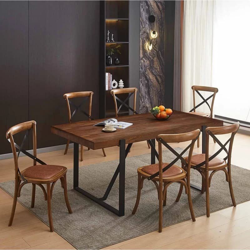 Juego Comedor Ironbridge Cruzeta Pu 1 6 outlet