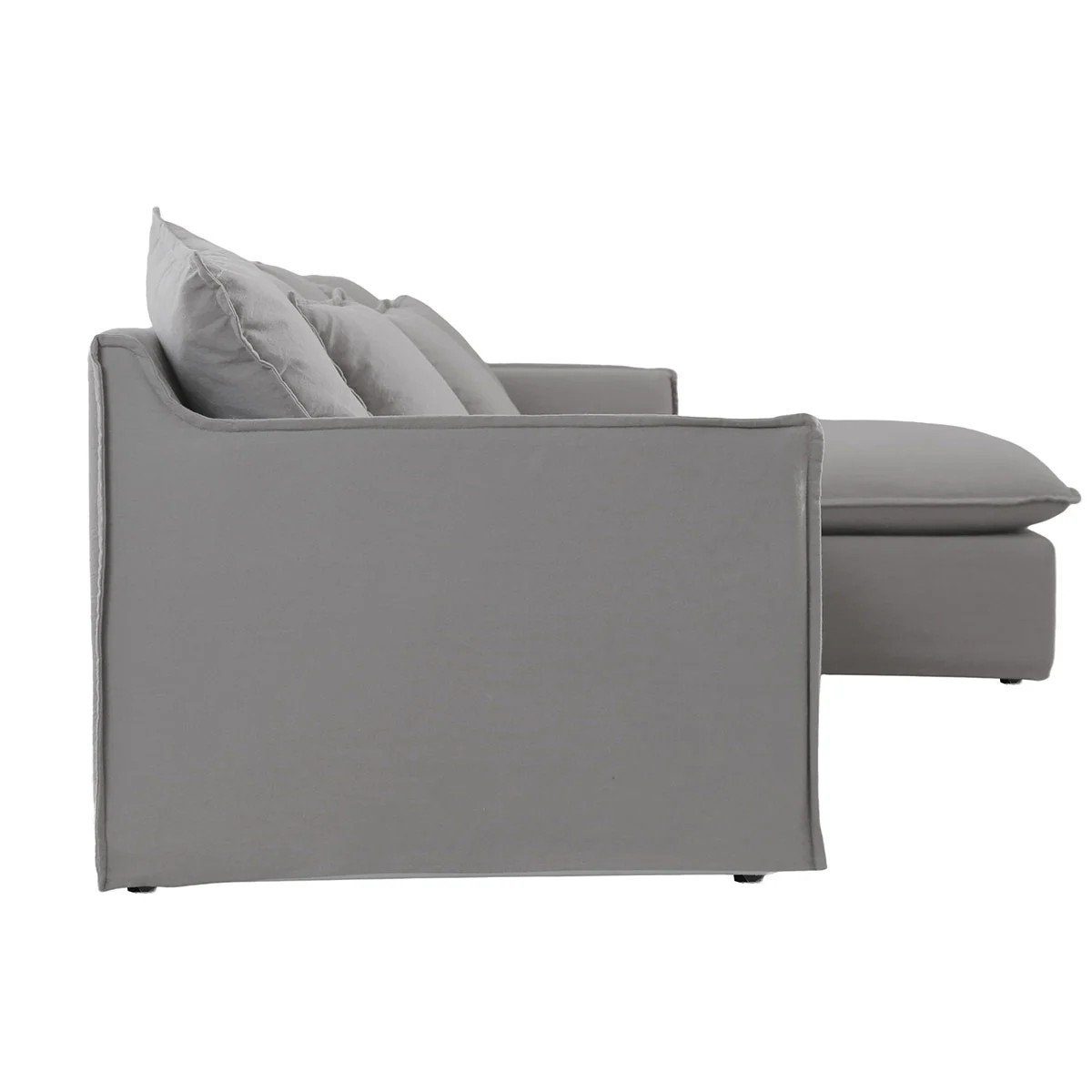Sofá Seccional Stark Gris Derecho outlet — foto 3