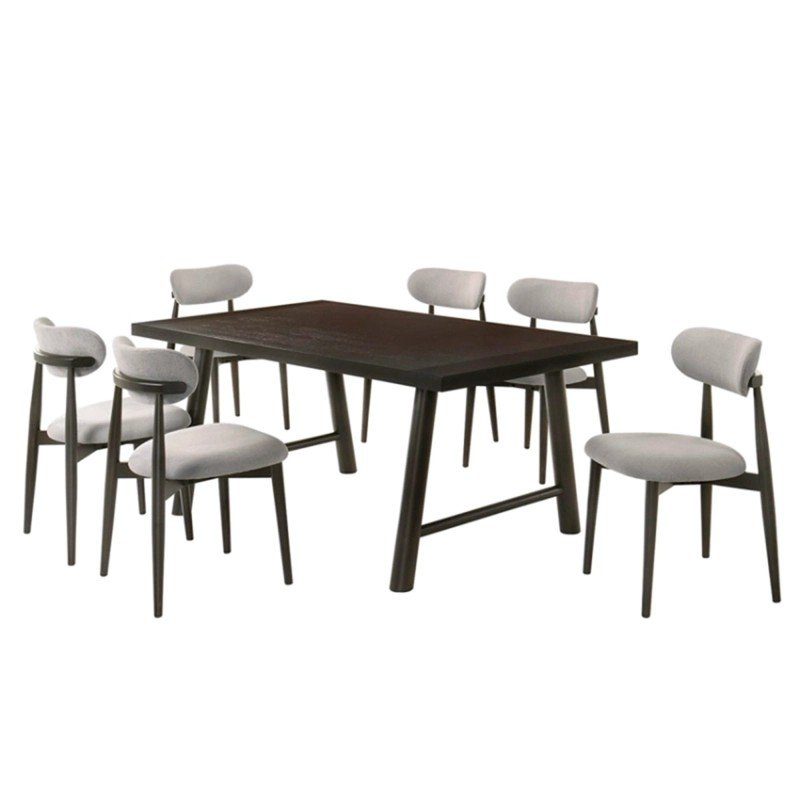 Juego Comedor Juliette C6 Sillas Gris outlet — foto 2