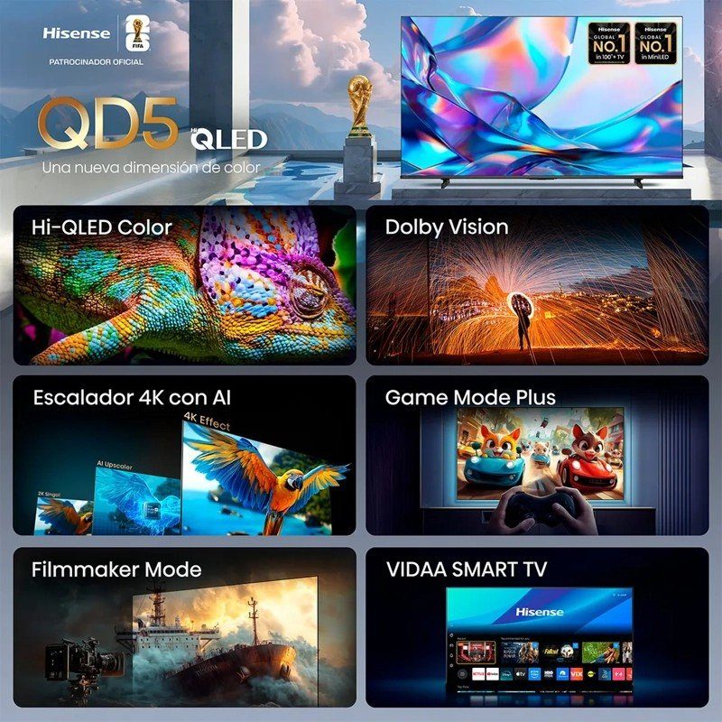 QLED 43 Pulgadas QD5SV 4K Smart TV outlet — foto 4