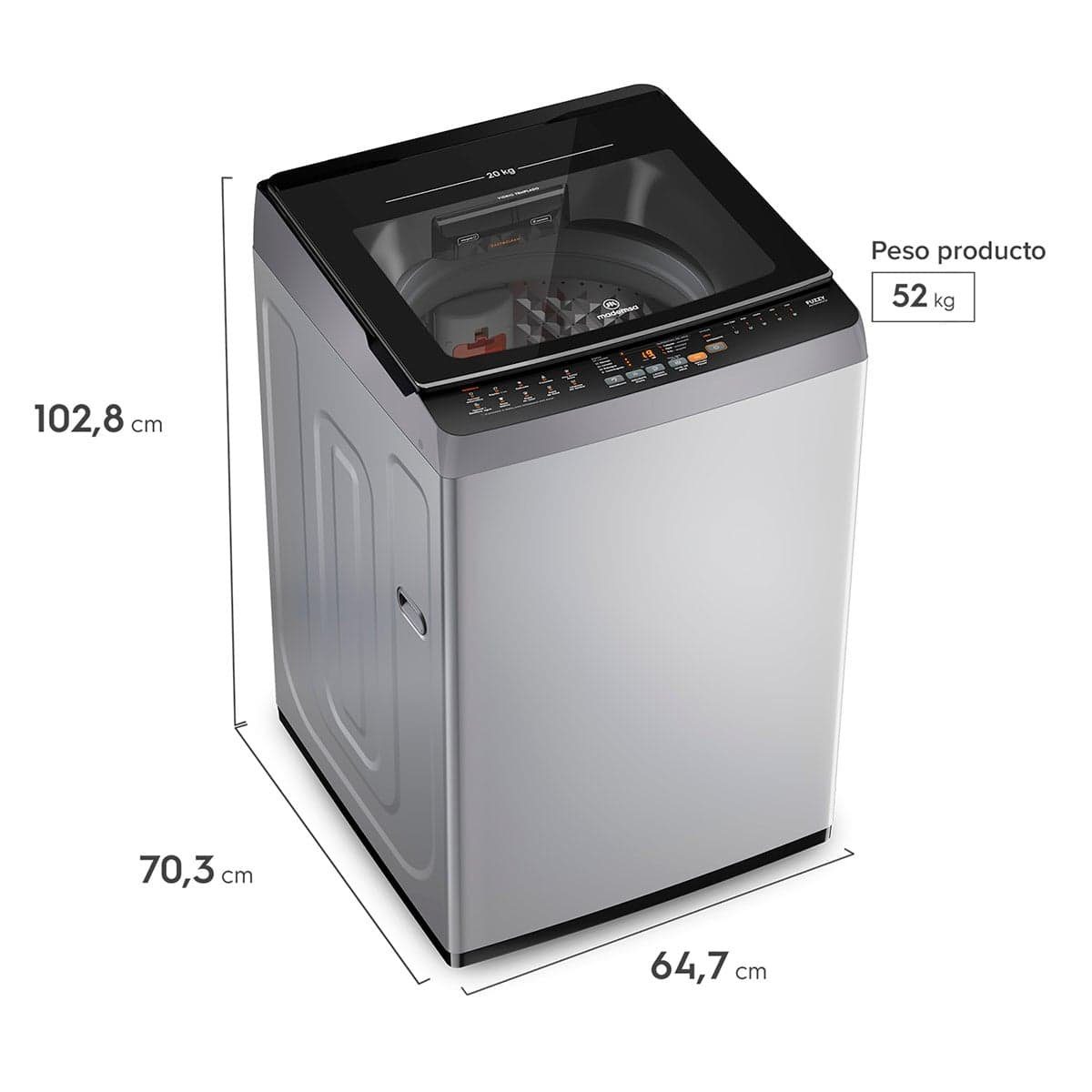 Lavadora MDWMT20S 20 Kg outlet — foto 3