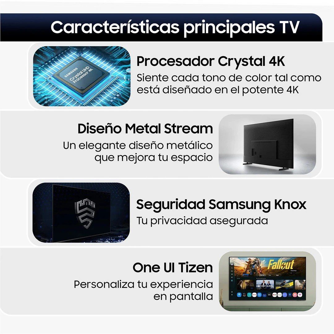 43 Pulgadas Crystal UHD U8000F 4K Smart TV outlet — foto 4