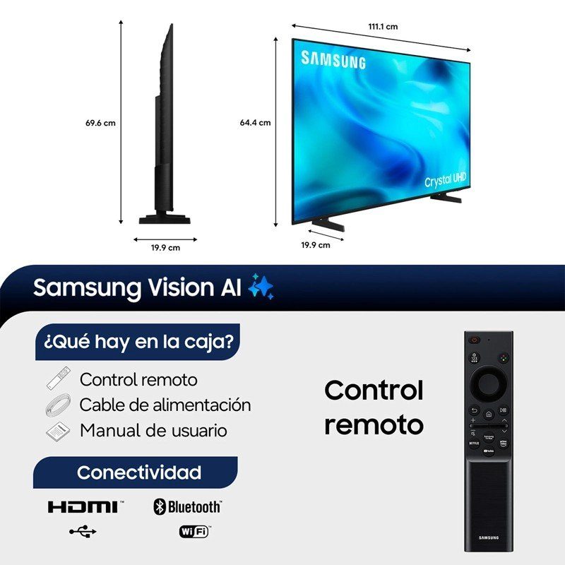 50 Pulgadas Crystal UHD U8000H 4K Smart TV outlet — foto 3