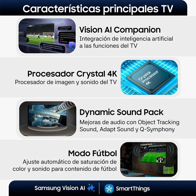 50 Pulgadas Crystal UHD U8000H 4K Smart TV outlet — foto 4