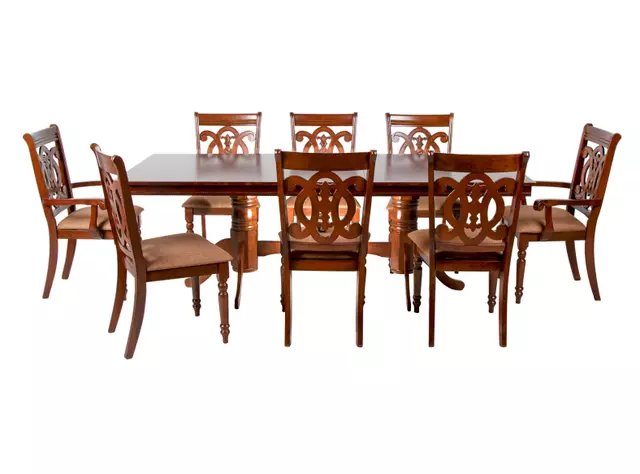 Juego de Comedor Extensible Escocia 8 Puestos 6 Sillas 2 Sitiales outlet — foto 2