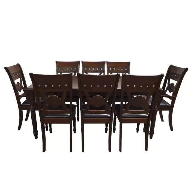 Set Comedor 8 Puestos 6 Sillas 2 Sitiales Emperatriz outlet