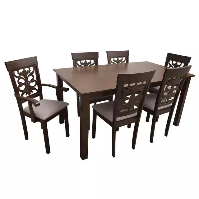 Set Comedor 6 Puestos 4 Sillas 2 Sitiales Milan outlet
