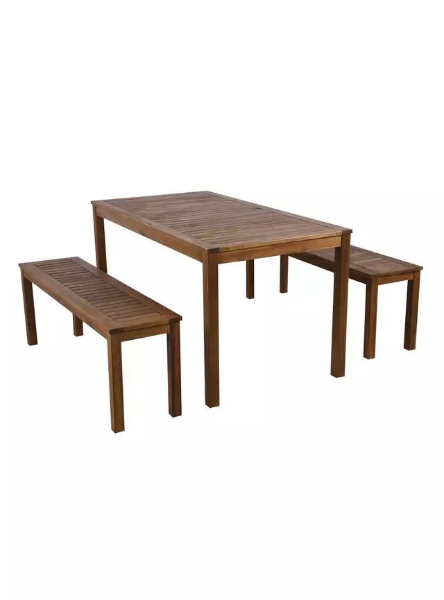 Set Comedor Madera Mesa 2 Ba outlet
