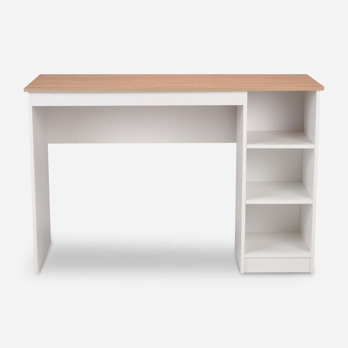 Escritorio 2 Repisas 123X53X80 Blanco-olmo outlet