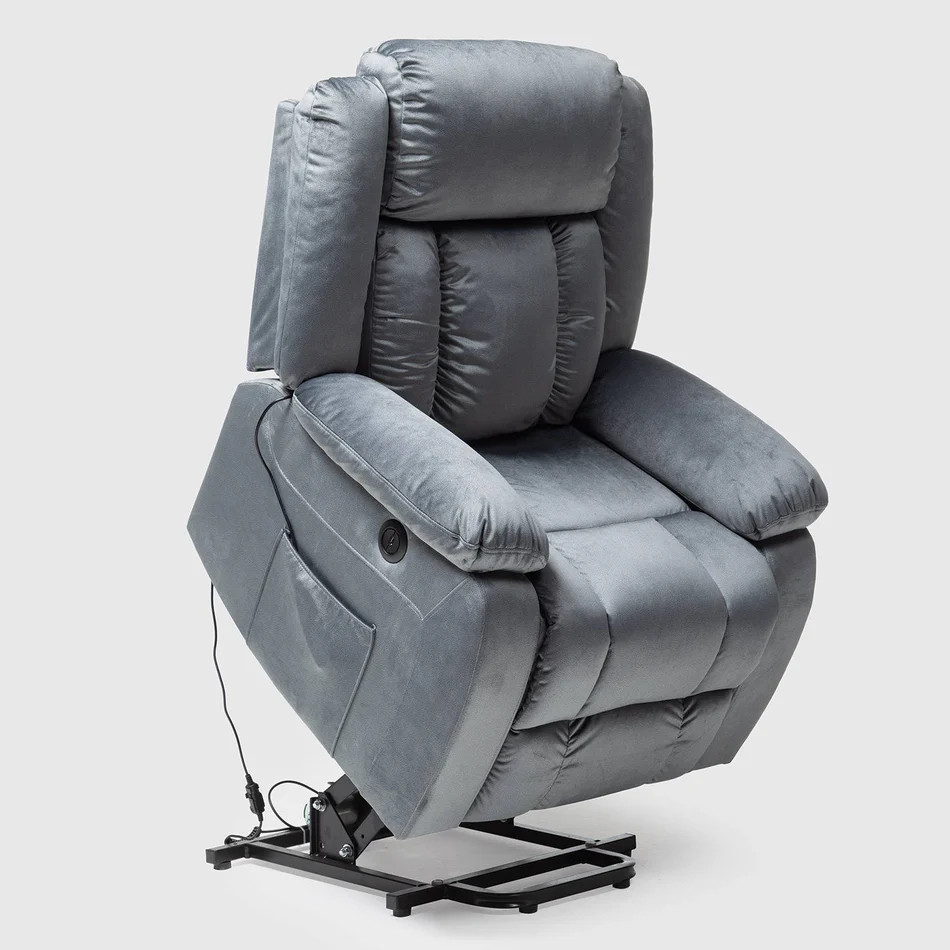 Berger Reclinable Electrico con Masaje Calentador Livorno Gris outlet