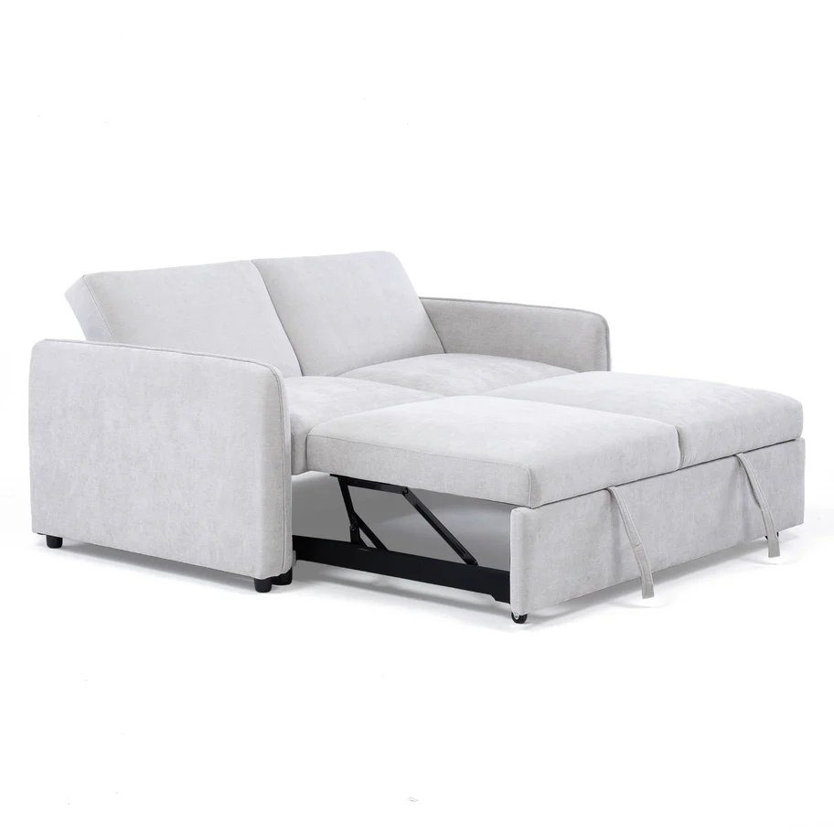 Sofá Cama 2 Cuerpos Beige Moderno Dallas outlet